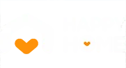 Logo Happy Home Hà Nam màu trắng không nền